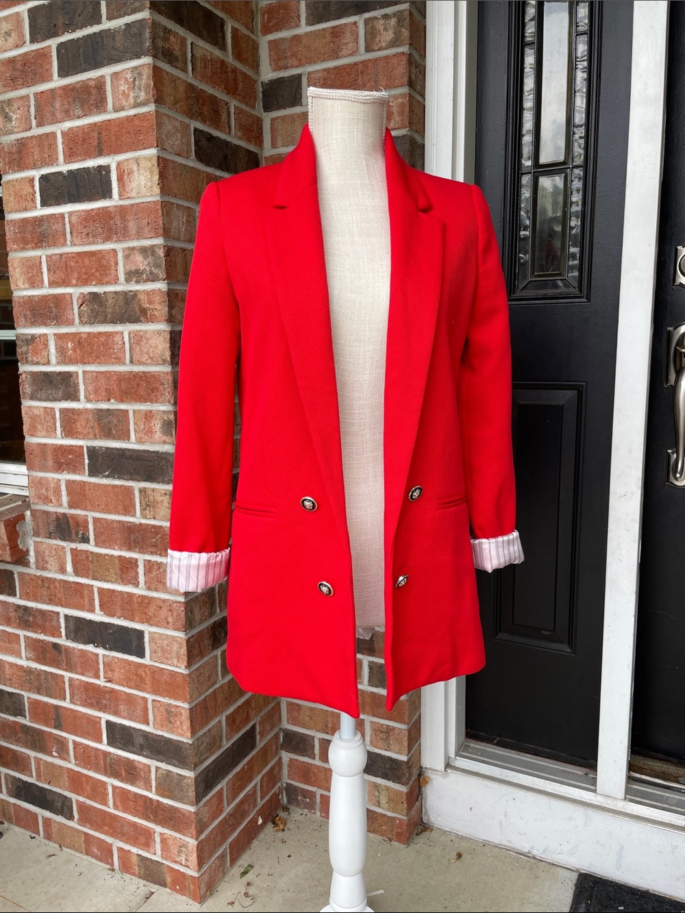 Jules & Leopold Open Red Blazer Sz XS